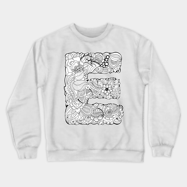 Capital letter E Crewneck Sweatshirt by ComPix